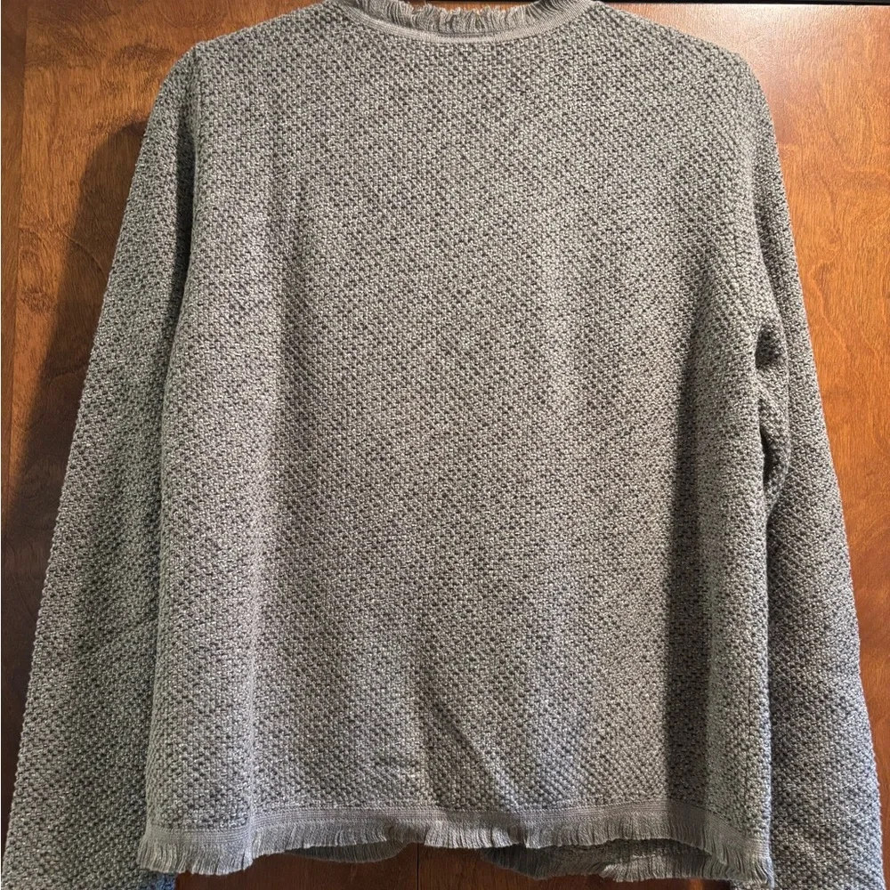 Ann Taylor Factory Grey Knit Cardigan - Picture 2 of 3